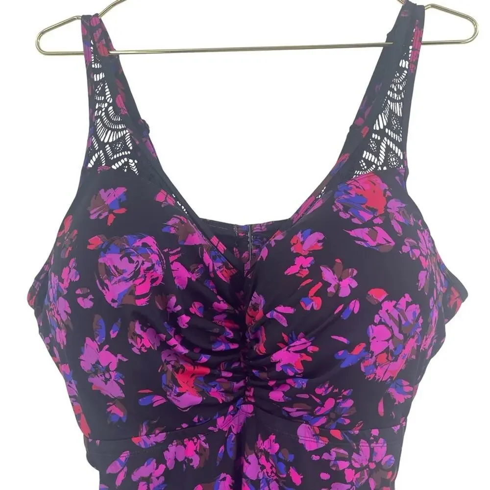 ✨NWT Swimsuits For All V-Neck Swim Tankini Top 42F